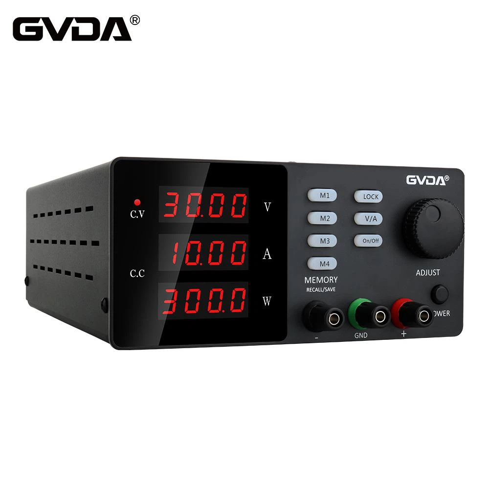 GVDAは、新しいプログラム可能なDC電源4メモリ機能調整可能なラボベンチ電源スタビライザー電圧レギュレーターを開発します