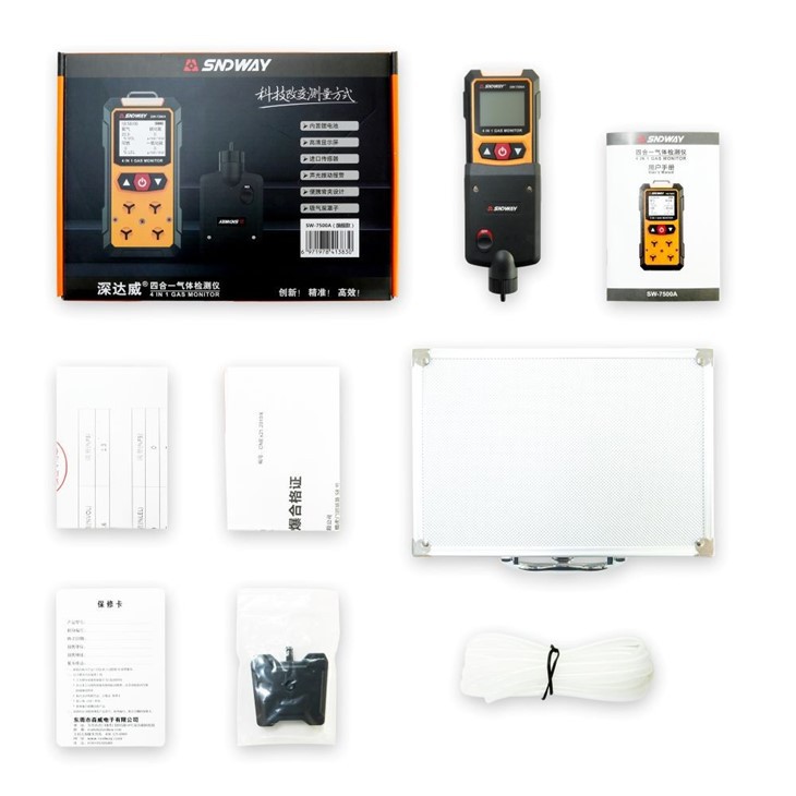 H2S O2 CO EX 4 Gas Monitor With Air Pump