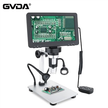 ロシア顧客注文 200 個 GVDA GD7010 1200X 顕微鏡デジタルポータブル 7 インチ LCD ビデオ顕微鏡 12MP はんだ付け用電子 P...